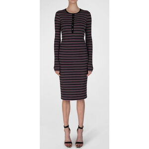 ATM Anthony Thomas Melillo Striped Sheath Sweater Dress Size Small New with Tags